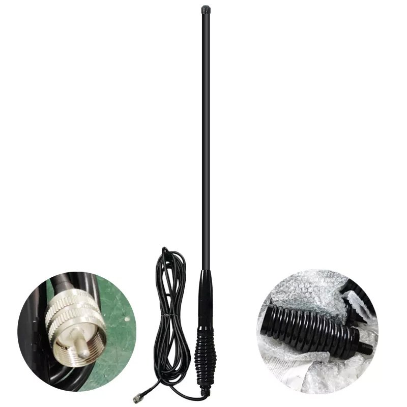 Vhf uhf 2m/70cm 145/435 MHz Heavy Duty Barrel Spring Bull Bar Mount 4WD Antenna Communication Antenna